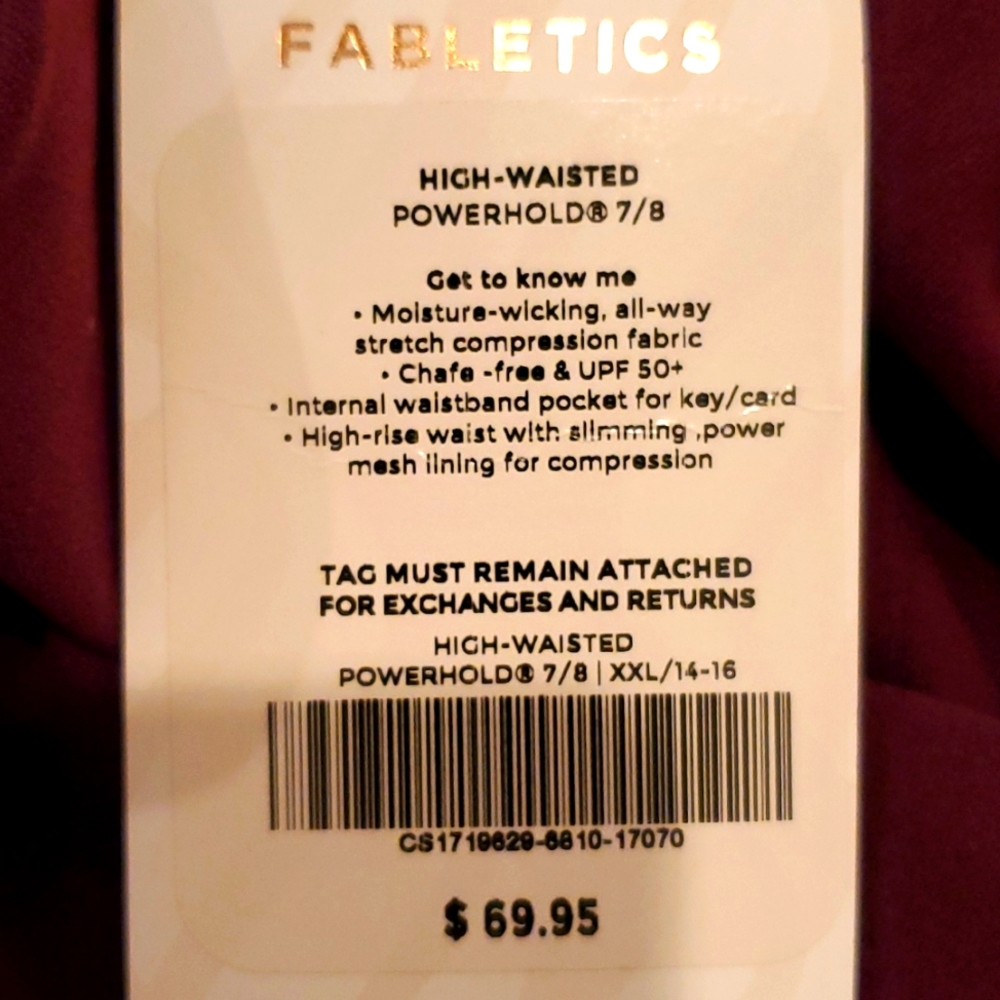 NWT Fabletics High Wasted Powerholds 7/8 - Picture 4 of 4